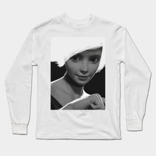 White Hair Long Sleeve T-Shirt